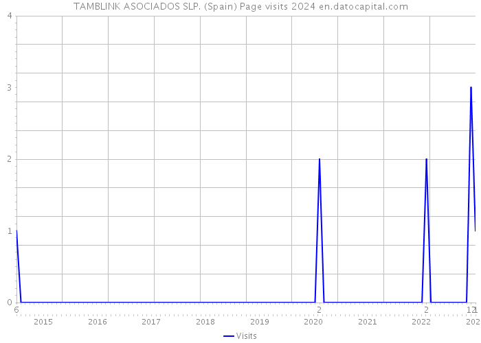 TAMBLINK ASOCIADOS SLP. (Spain) Page visits 2024 