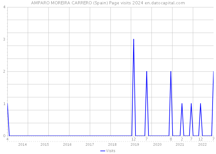 AMPARO MOREIRA CARRERO (Spain) Page visits 2024 