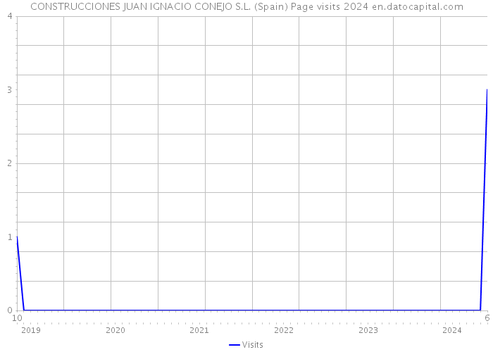 CONSTRUCCIONES JUAN IGNACIO CONEJO S.L. (Spain) Page visits 2024 