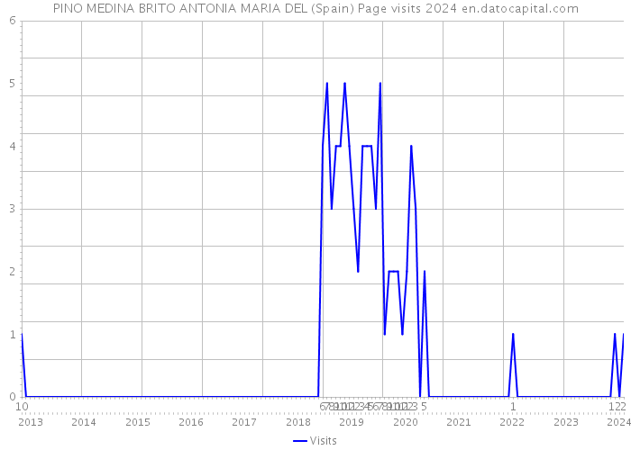 PINO MEDINA BRITO ANTONIA MARIA DEL (Spain) Page visits 2024 