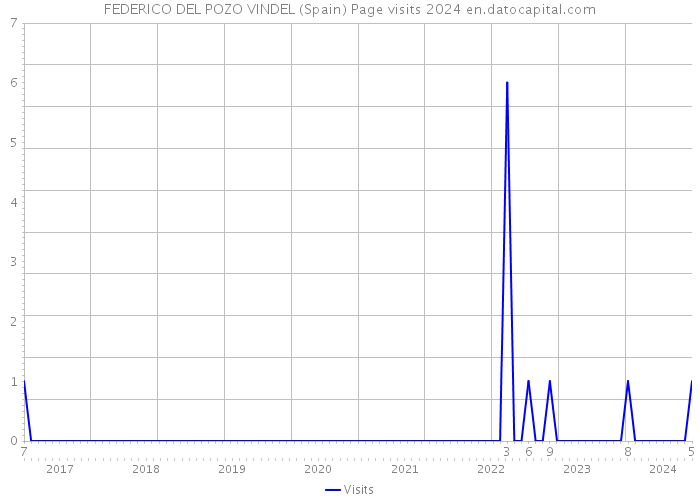FEDERICO DEL POZO VINDEL (Spain) Page visits 2024 