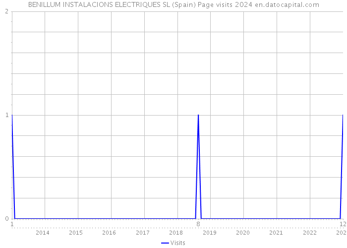 BENILLUM INSTALACIONS ELECTRIQUES SL (Spain) Page visits 2024 