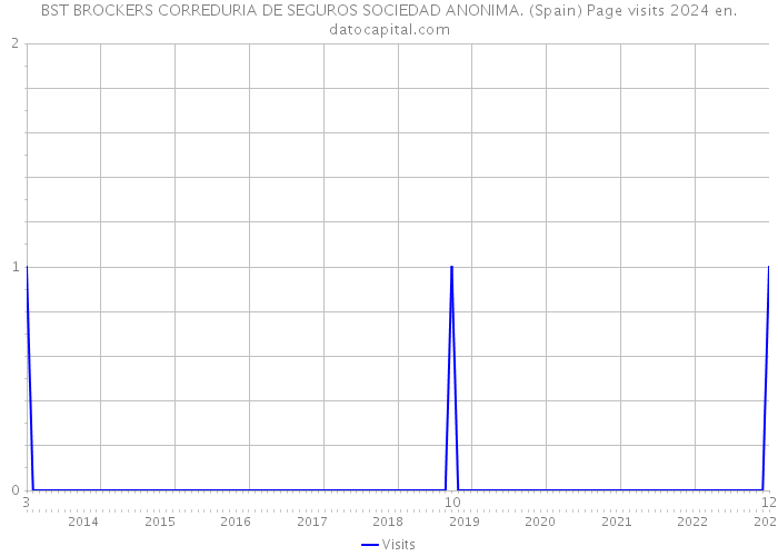 BST BROCKERS CORREDURIA DE SEGUROS SOCIEDAD ANONIMA. (Spain) Page visits 2024 