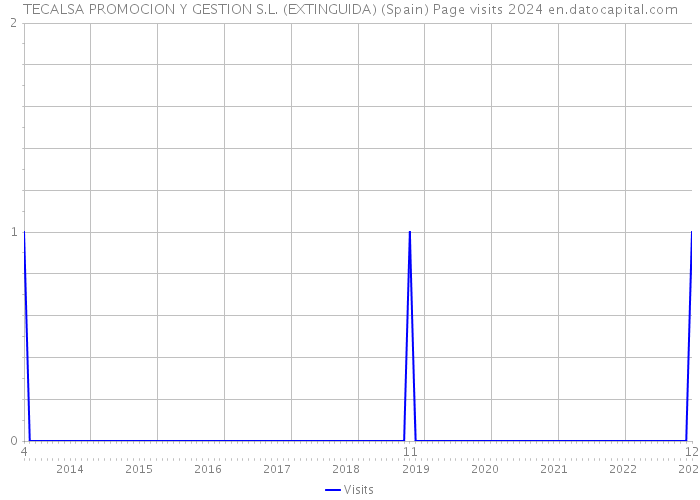 TECALSA PROMOCION Y GESTION S.L. (EXTINGUIDA) (Spain) Page visits 2024 