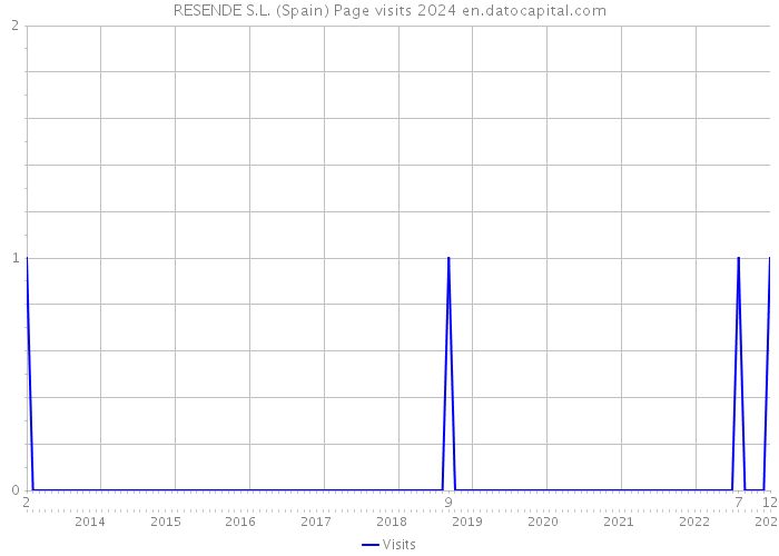 RESENDE S.L. (Spain) Page visits 2024 