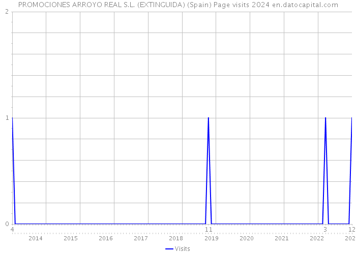 PROMOCIONES ARROYO REAL S.L. (EXTINGUIDA) (Spain) Page visits 2024 