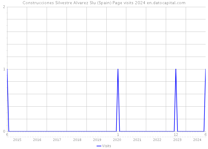 Construcciones Silvestre Alvarez Slu (Spain) Page visits 2024 