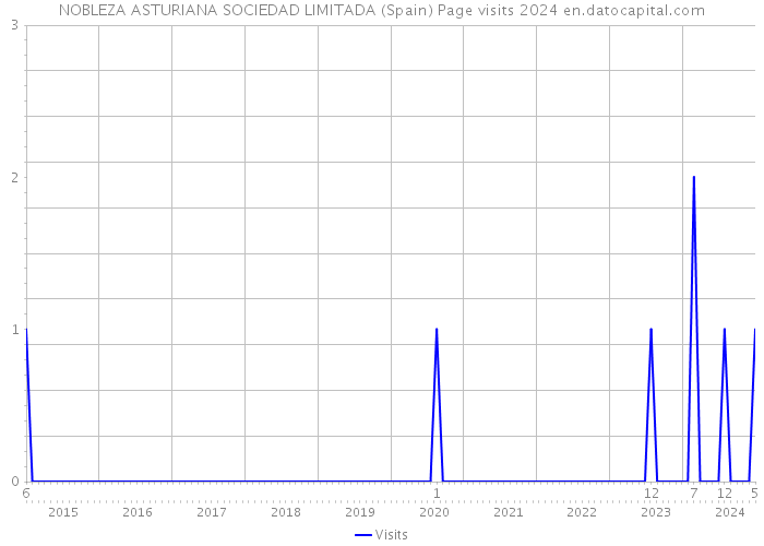 NOBLEZA ASTURIANA SOCIEDAD LIMITADA (Spain) Page visits 2024 