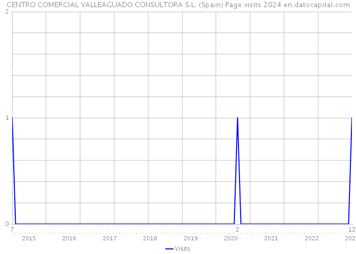 CENTRO COMERCIAL VALLEAGUADO CONSULTORA S.L. (Spain) Page visits 2024 