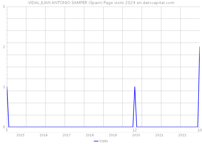 VIDAL JUAN ANTONIO SAMPER (Spain) Page visits 2024 