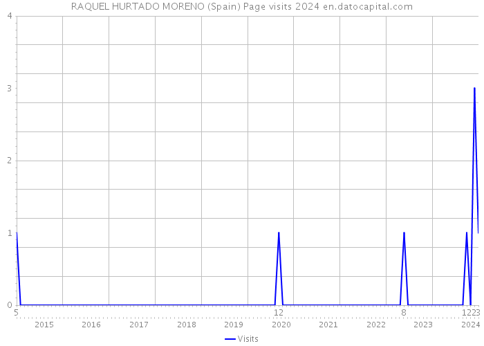 RAQUEL HURTADO MORENO (Spain) Page visits 2024 