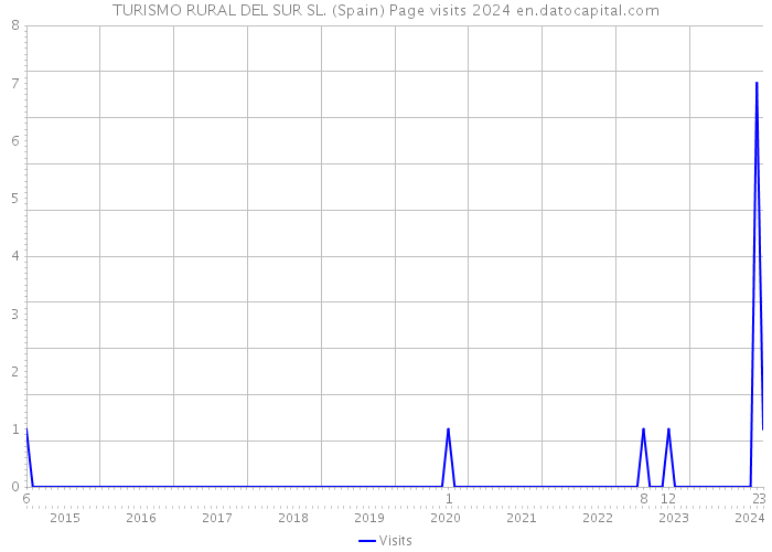 TURISMO RURAL DEL SUR SL. (Spain) Page visits 2024 