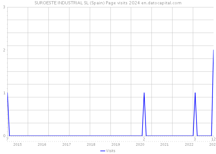 SUROESTE INDUSTRIAL SL (Spain) Page visits 2024 