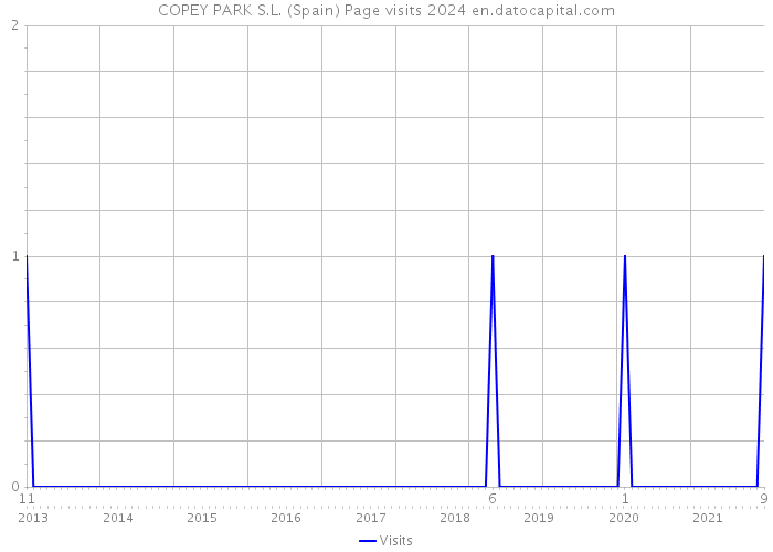 COPEY PARK S.L. (Spain) Page visits 2024 