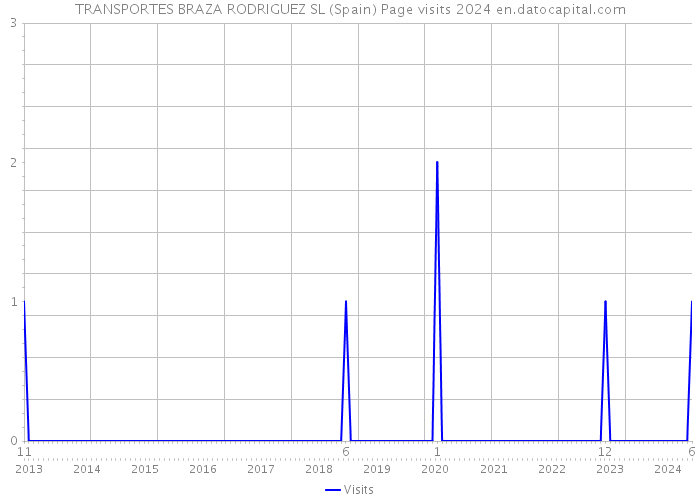 TRANSPORTES BRAZA RODRIGUEZ SL (Spain) Page visits 2024 