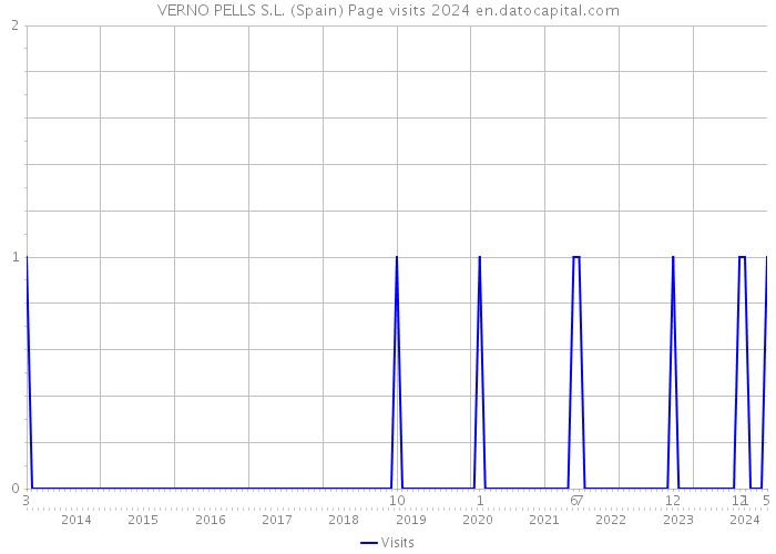 VERNO PELLS S.L. (Spain) Page visits 2024 