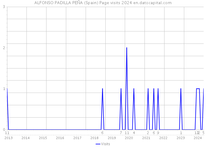 ALFONSO PADILLA PEÑA (Spain) Page visits 2024 