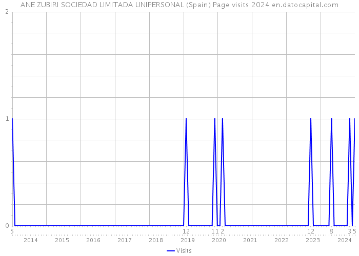 ANE ZUBIRI SOCIEDAD LIMITADA UNIPERSONAL (Spain) Page visits 2024 