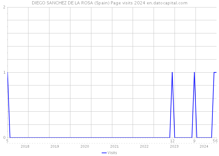 DIEGO SANCHEZ DE LA ROSA (Spain) Page visits 2024 