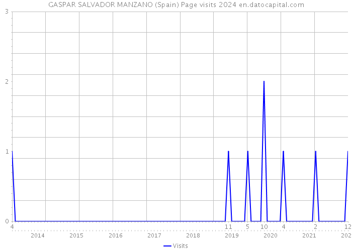 GASPAR SALVADOR MANZANO (Spain) Page visits 2024 
