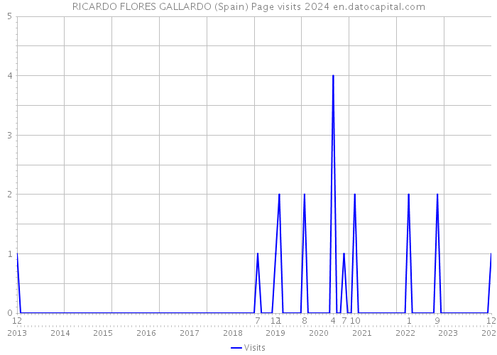RICARDO FLORES GALLARDO (Spain) Page visits 2024 