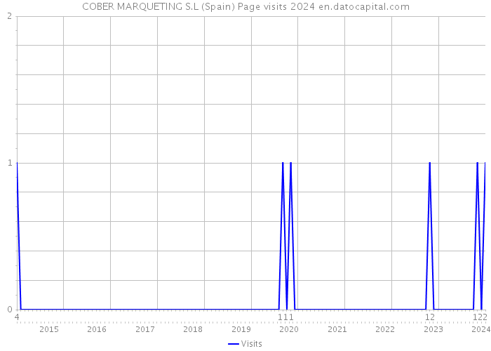 COBER MARQUETING S.L (Spain) Page visits 2024 