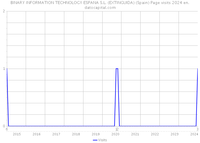 BINARY INFORMATION TECHNOLOGY ESPANA S.L. (EXTINGUIDA) (Spain) Page visits 2024 