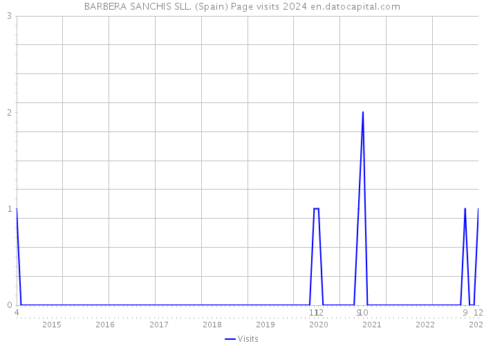 BARBERA SANCHIS SLL. (Spain) Page visits 2024 