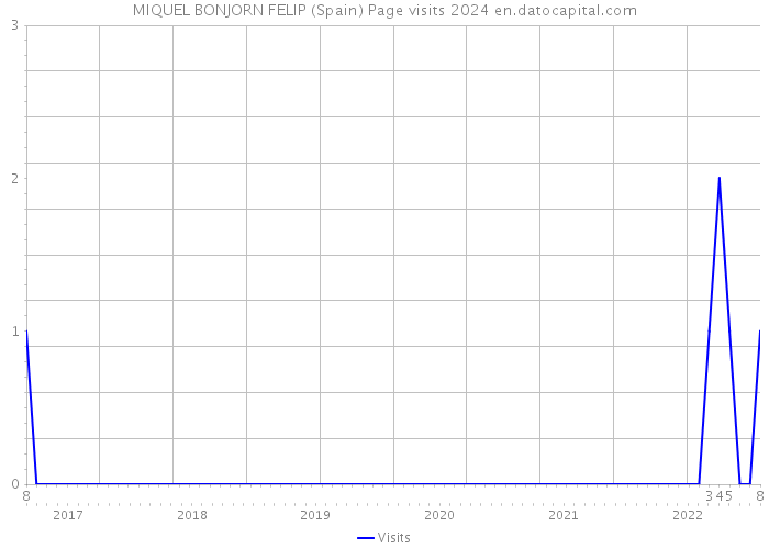 MIQUEL BONJORN FELIP (Spain) Page visits 2024 