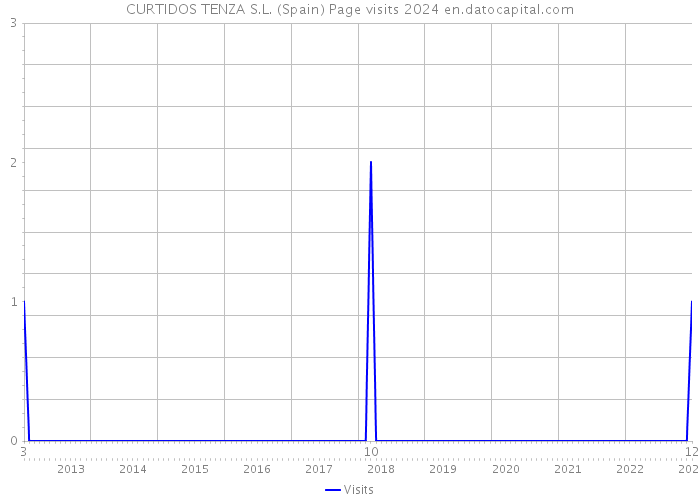 CURTIDOS TENZA S.L. (Spain) Page visits 2024 