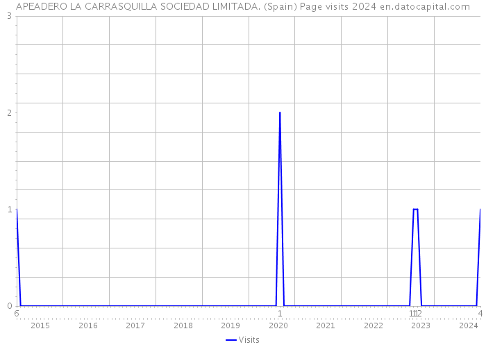 APEADERO LA CARRASQUILLA SOCIEDAD LIMITADA. (Spain) Page visits 2024 