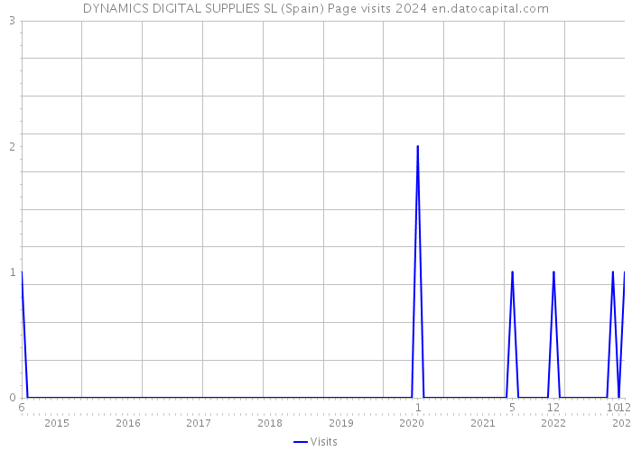 DYNAMICS DIGITAL SUPPLIES SL (Spain) Page visits 2024 