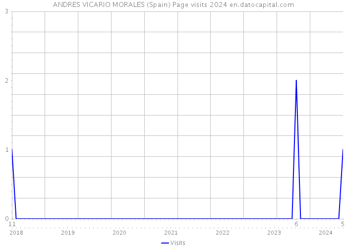 ANDRES VICARIO MORALES (Spain) Page visits 2024 