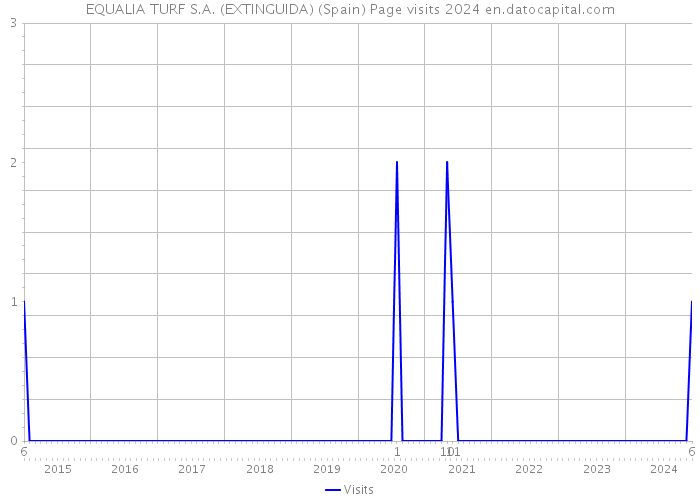 EQUALIA TURF S.A. (EXTINGUIDA) (Spain) Page visits 2024 
