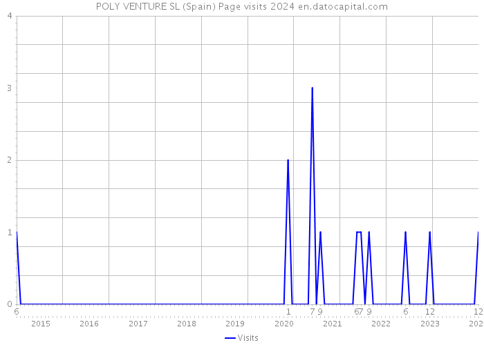 POLY VENTURE SL (Spain) Page visits 2024 
