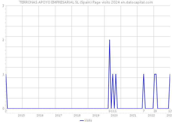 TERRONAS APOYO EMPRESARIAL SL (Spain) Page visits 2024 