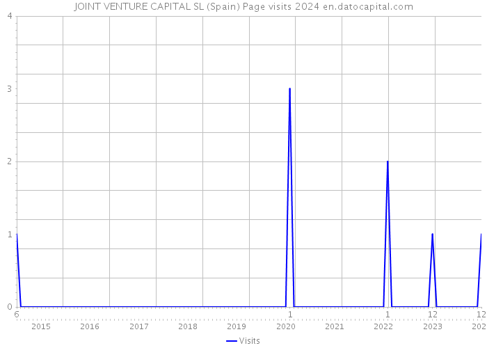 JOINT VENTURE CAPITAL SL (Spain) Page visits 2024 