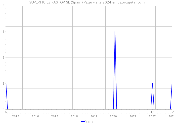 SUPERFICIES PASTOR SL (Spain) Page visits 2024 