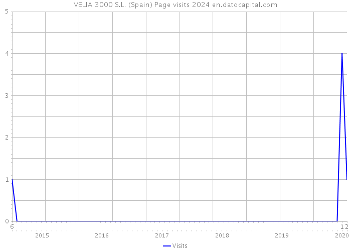 VELIA 3000 S.L. (Spain) Page visits 2024 