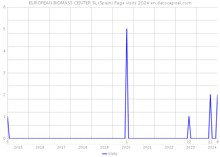 EUROPEAN BIOMASS CENTER SL (Spain) Page visits 2024 