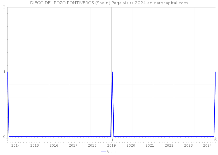 DIEGO DEL POZO PONTIVEROS (Spain) Page visits 2024 