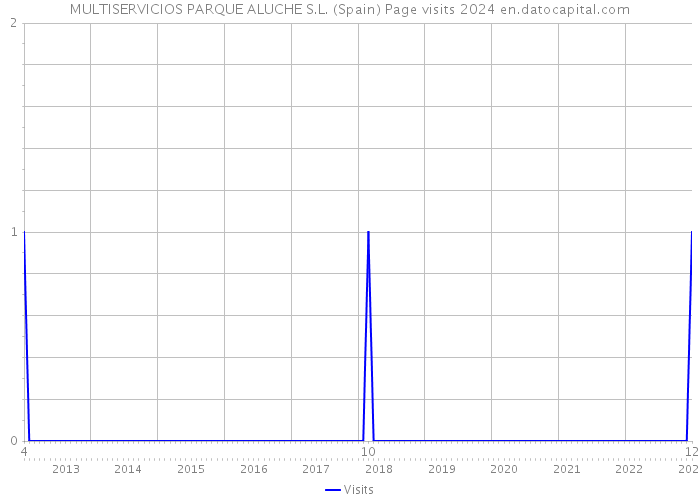 MULTISERVICIOS PARQUE ALUCHE S.L. (Spain) Page visits 2024 