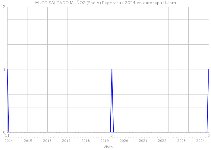 HUGO SALGADO MUÑOZ (Spain) Page visits 2024 