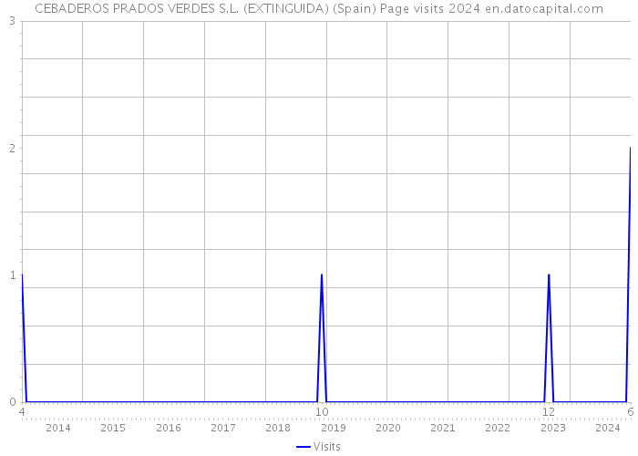CEBADEROS PRADOS VERDES S.L. (EXTINGUIDA) (Spain) Page visits 2024 