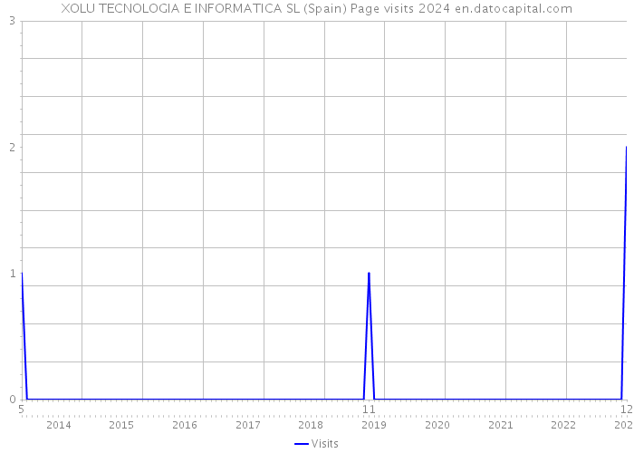 XOLU TECNOLOGIA E INFORMATICA SL (Spain) Page visits 2024 