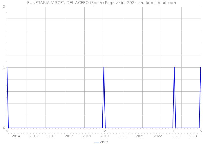 FUNERARIA VIRGEN DEL ACEBO (Spain) Page visits 2024 