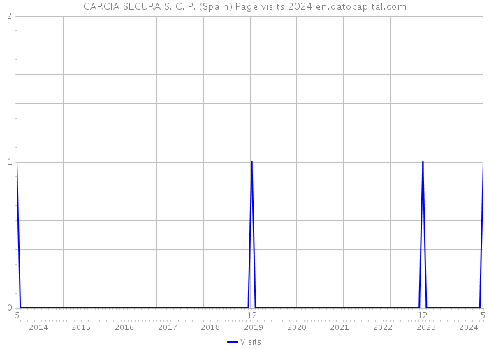 GARCIA SEGURA S. C. P. (Spain) Page visits 2024 