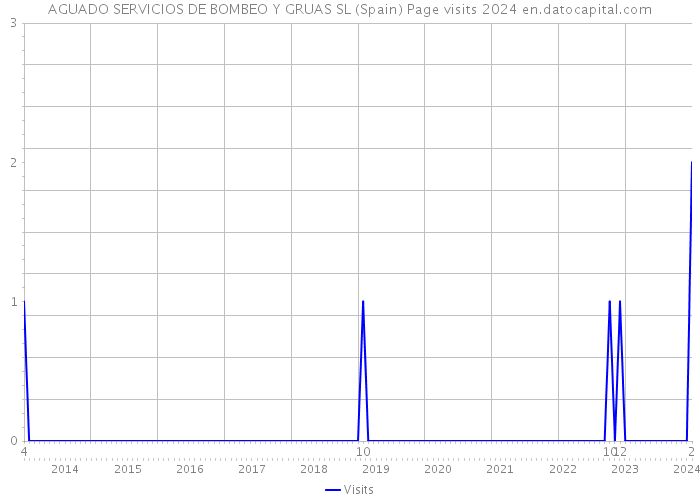 AGUADO SERVICIOS DE BOMBEO Y GRUAS SL (Spain) Page visits 2024 