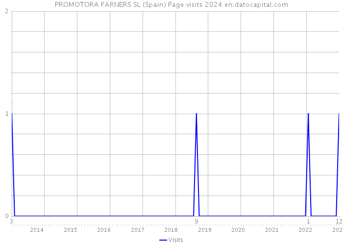 PROMOTORA FARNERS SL (Spain) Page visits 2024 