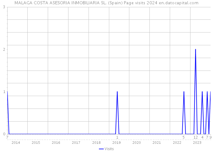 MALAGA COSTA ASESORIA INMOBILIARIA SL. (Spain) Page visits 2024 